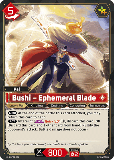 Bushi – Ephemeral Blade R