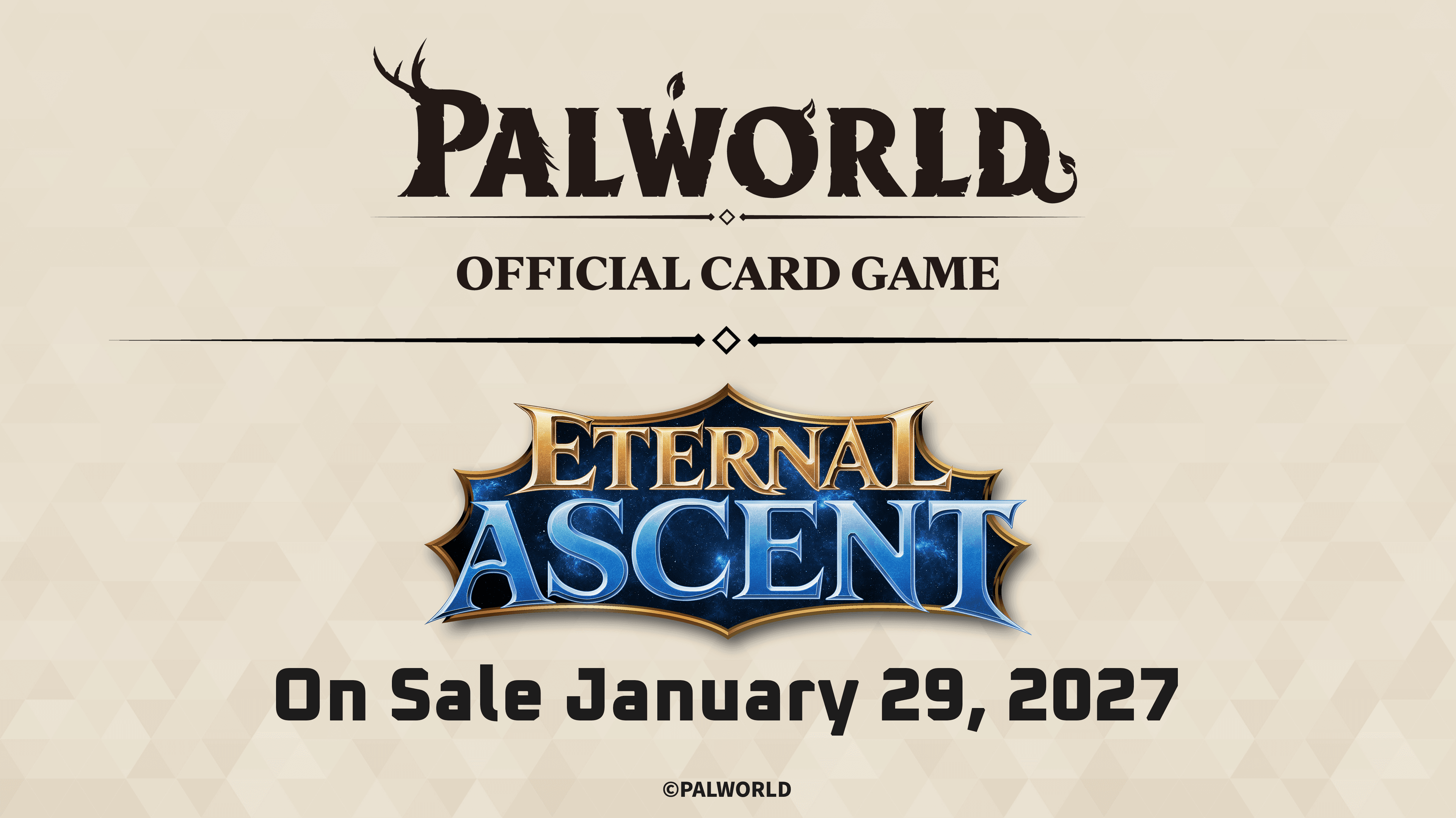 Eternal Ascent logo banner: On Sale January 29, 2027