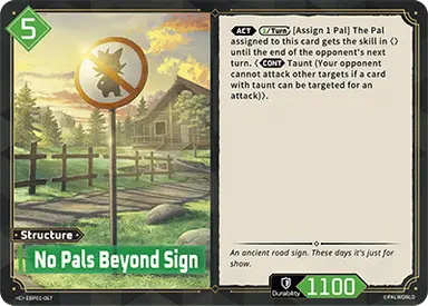 No Pals Beyond Sign C $0.11