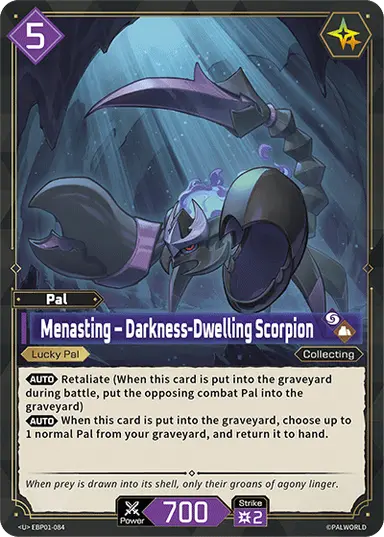 Menasting – Darkness-Dwelling Scorpion U $0.26