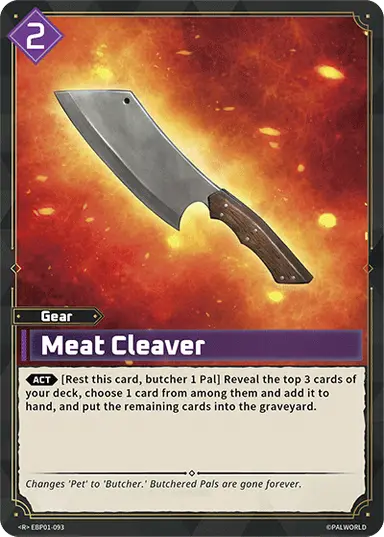 Meat Cleaver R $0.41