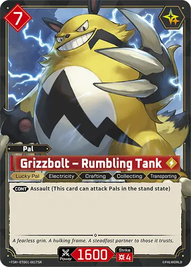 Grizzbolt – Rumbling Tank TSR $11.24