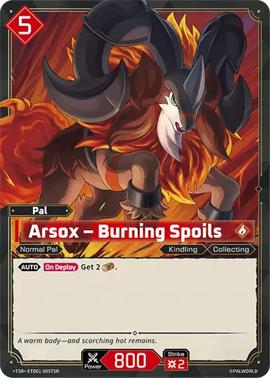 Arsox – Burning Spoils TSR $2.81