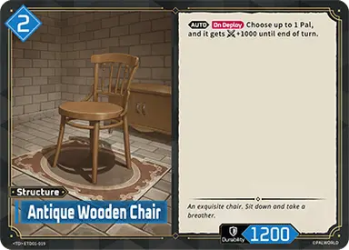 Antique Wooden Chair TD $0.32