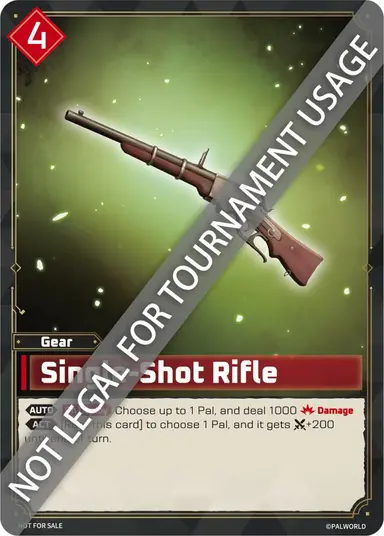 Single Shot Rifle PR $10.00